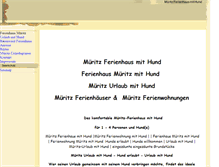 Tablet Screenshot of mueritz-ferienhaus-mit-hund.de